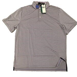 New Men's Ralph Lauren RLX Striped Short Sleeve Polo Size L MSRP $98